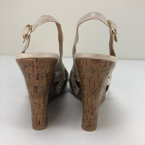 STEVE MADDEN "Crazzy" platform wedge strap sandal - SZ 6 - Picture 5 of 9